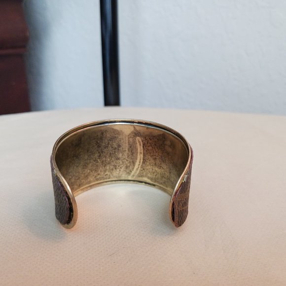 LV Monogram Bracelet Monogram Canvas Upcycled Cuff Bracelet - Picture 6 of 7